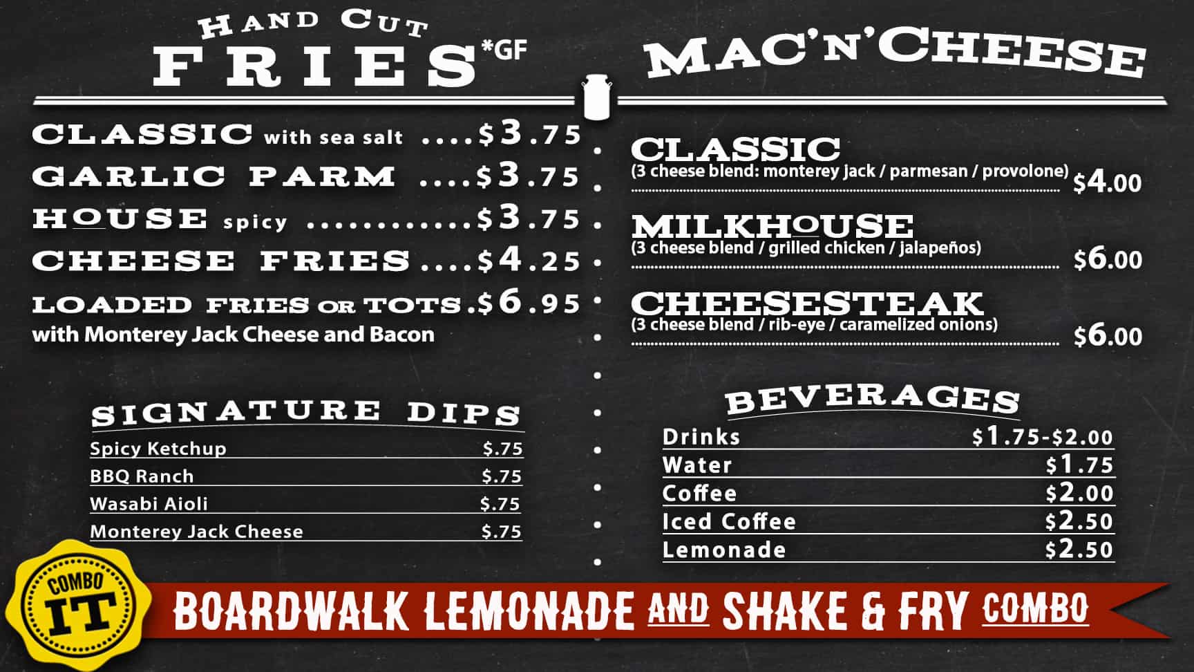 Menu The Milk House Restaurant Philadelphia PAThe Milkhouse Restaurant